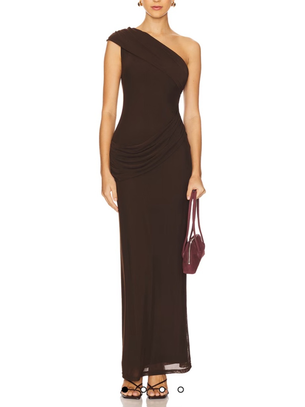 Fleur Maxi Dress in Dark Brown